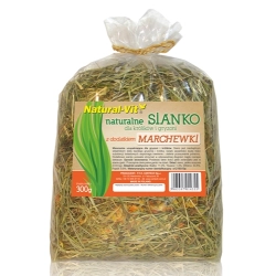 NATURAL-VIT SIANO Z MARCHEWKĄ 300G DLA GRYZONI I KRÓLIKÓW